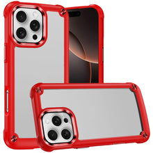 For iPhone 16 Pro 6.3in Case Metal Button Raised Camera Lip + Tempered Glass
