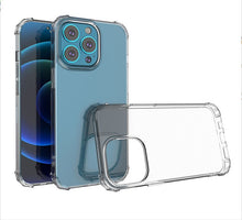 For iPhone 15 Case Shockproof Corner Protection Crystal Clear + 2 Tempered Glass