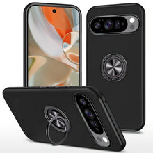 For Google Pixel 10 Pro XL Case Rubber Dual Layer with RingStand +Tempered Glass