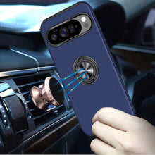 For Google Pixel 10 Pro XL Case Rubber Dual Layer with RingStand +Tempered Glass