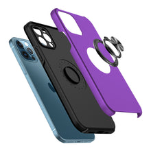 For iPhone 15 PLUS Case Dual Layer Magnetic Ring Stand Hybrid + 2 Tempered Glass