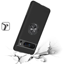 For Google Pixel 8 PRO 5G Case Rubberized Dual Layer Magnetic Ring Stand