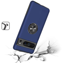 For Google Pixel 8 PRO 5G Case Rubberized Dual Layer Magnetic Ring Stand
