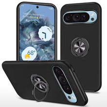 For Google Pixel 9 Pro XL 6.8 inch Case Dual Layer Magnetic Ring Phone Cover