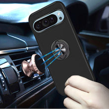 For Google Pixel 9 Pro XL 6.8 inch Case Dual Layer Magnetic Ring Phone Cover