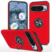 For Google Pixel 9 Pro XL 6.8 inch Case Dual Layer Magnetic Ring Phone Cover