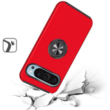 For Google Pixel 9 Pro XL 6.8 inch Case Dual Layer Magnetic Ring Phone Cover
