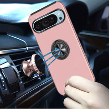 For Google Pixel 9 Pro XL 6.8 inch Case Dual Layer Magnetic Ring Phone Cover