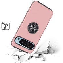 For Google Pixel 9 Pro XL 6.8 inch Case Dual Layer Magnetic Ring Phone Cover