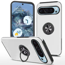For Google Pixel 9 Pro XL 6.8 inch Case Dual Layer Magnetic Ring Phone Cover