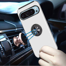 For Google Pixel 9 Pro XL 6.8 inch Case Dual Layer Magnetic Ring Phone Cover