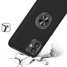 For Samsung Galaxy A05 Case Rubberized Dual Layer Magnetic RingStand Cover