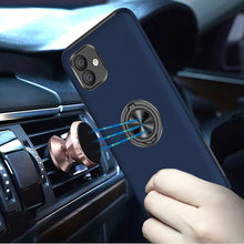 For Samsung Galaxy A05 Case Rubberized Dual Layer Magnetic RingStand Cover