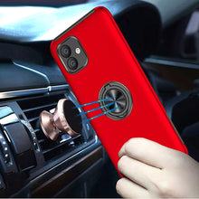 For Samsung Galaxy A05 Case Rubberized Dual Layer Magnetic RingStand Cover