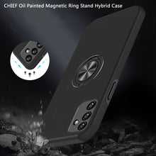 For Samsung Galaxy A13 5G Oil Painted Magnetic Ring Stand Hybrid Case Cover