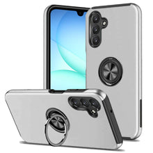 For Samsung A17 5G Case Rubber Dual Layer Magnetic RingStand + Tempered Glass