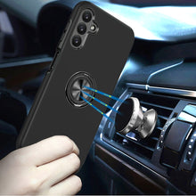 For Samsung A36/A56 Case Dual Layer Magnetic Ring Stand Hybrid + Tempered Glass