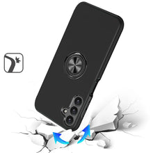 For Samsung A36/A56 Case Dual Layer Magnetic Ring Stand Hybrid + Tempered Glass