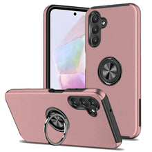 For Samsung A36/A56 Case Dual Layer Magnetic Ring Stand Hybrid + Tempered Glass