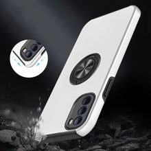 For Moto G 5G 2022 CHIEF Oil Painted Magnetic Ring Stand Hybrid Case Cover