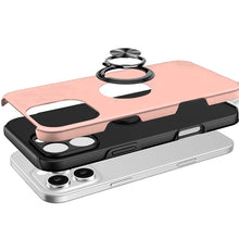 For iPhone 16 PRO MAX Case Dual Layer Magnetic Ring Stand Hybrid +Tempered Glass