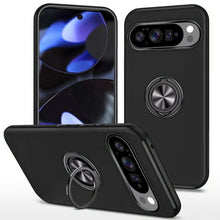 For Google Pixel 10/10 Pro Case Rubber Dual Layer with RingStand +Tempered Glass