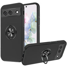 For Google Pixel 7 (Dual Camera) Case Rubberized Ring Stand Hybrid Phone Cover