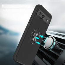 For Google Pixel 7 (Dual Camera) Case Rubberized Ring Stand Hybrid Phone Cover