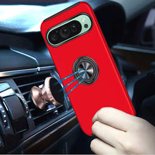 For Google Pixel 9/ 9 Pro 6.3 inch Case Dual Layer Magnetic Ring Phone Cover