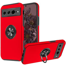 For Google Pixel 7 PRO (Triple Camera) Case Rubberized Ring Stand Hybrid Cover