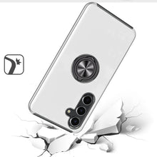 For Samsung Galaxy S24 FE Case Rubberized Dual Layer Magnetic Ring Stand Cover