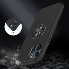 For iPhone 13 Pro Max Case Rubberized Dual Layer Magnetic Ring Stand Hybrid