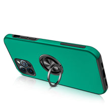 For iPhone 13 Pro Max Case Rubberized Dual Layer Magnetic Ring Stand Hybrid