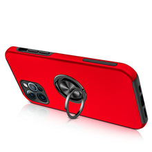For iPhone 13 Pro Max Case Rubberized Dual Layer Magnetic Ring Stand Hybrid
