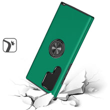 For Samsung Galaxy S24+ Plus Case Rubberized Dual Layer Magnetic Ring Stand