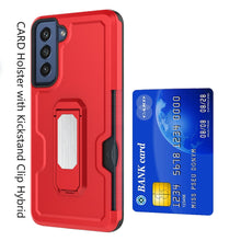 For Samsung Galaxy S22 CARD Holster with Kickstand Clip Hybrid Sturdy Case Cover
