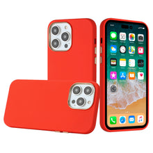For iPhone 13/14 Case Premium Soft Cover with Chrome buttons + Tempered Glass