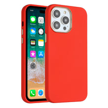 For iPhone 13/14 Case Premium Soft Cover with Chrome buttons + Tempered Glass