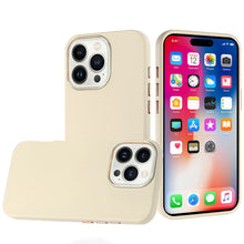 For iPhone 16 Pro 6.3in Case Premium Soft Cover Chrome buttons + Tempered Glass