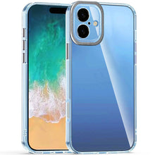 For iPhone 16 Plus 6.7in Case Clear Hybrid Cover Color Buttons + Tempered Glass