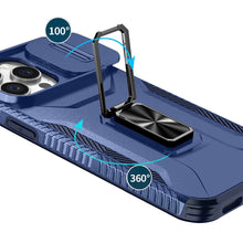 For iPhone 14 PRO MAX 6.7 in. Case Metal Stand Sliding Lens Cover Side Grip