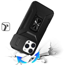 For iPhone 15 Pro Max Case Complete Protection Magnetic Stand + 2 Tempered Glass