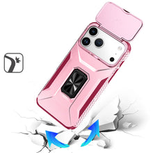 For iPhone 17 Pro Max Case Full Coverage Metal Stand Lens Cover + Tempered Glass