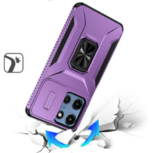 For Moto G 2025 Case Rugged Complete Protection Magnetic Stand + Tempered Glass