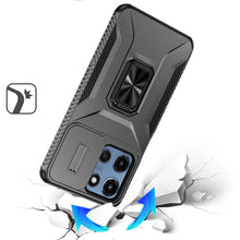 For Moto G 2025 Case Rugged Complete Protection Magnetic Stand + Tempered Glass