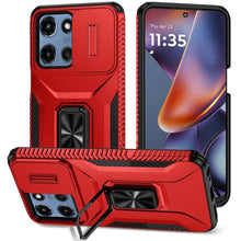 For Moto G 2025 Case Rugged Complete Protection Magnetic Stand + Tempered Glass