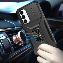 For Samsung A16 5G Case Complete Protection Magnetic Stand + Tempered Glass