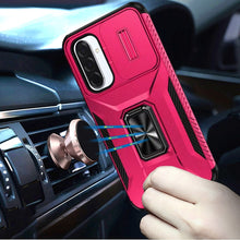 For Samsung A17 5G Case Full Coverage Metal Stand Lens Cover + Tempered Glass