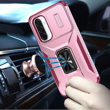 For Samsung A17 5G Case Full Coverage Metal Stand Lens Cover + Tempered Glass