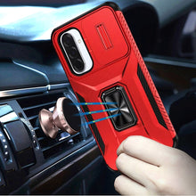 For Samsung A17 5G Case Full Coverage Metal Stand Lens Cover + Tempered Glass